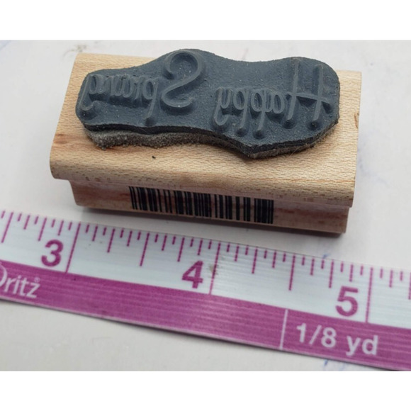 Lot of 7 Inspirational Phrases and Expressions Wood Mounted Rubber Stamps - Picture 3 of 15